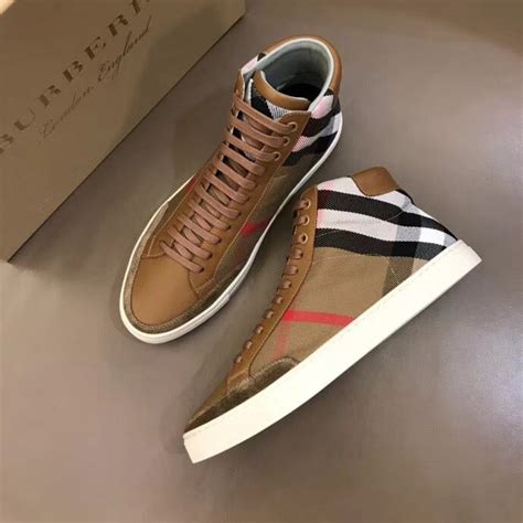 burberry tennis shoes mens|designer burberry high top sneakers.